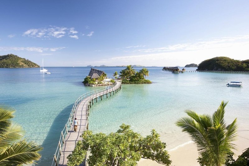 Overwater Bungalows in Fiji